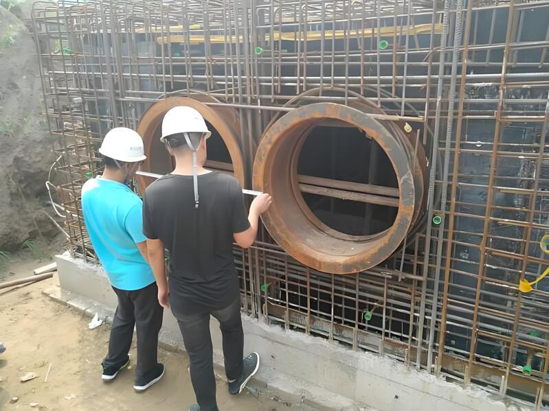 人防鋼套管安裝現(xiàn)場